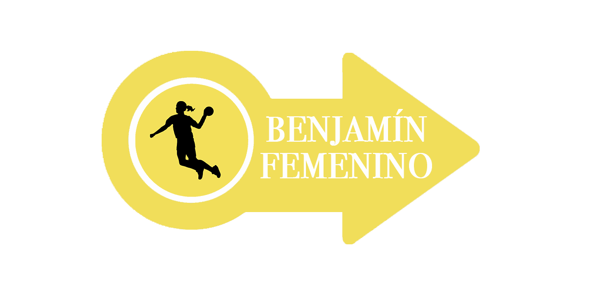 Equipo Benjamín Femenino CBMP Rayito Salinero flecha dorada con la silueta de una jugadora y el texto de Benjamín Femenino