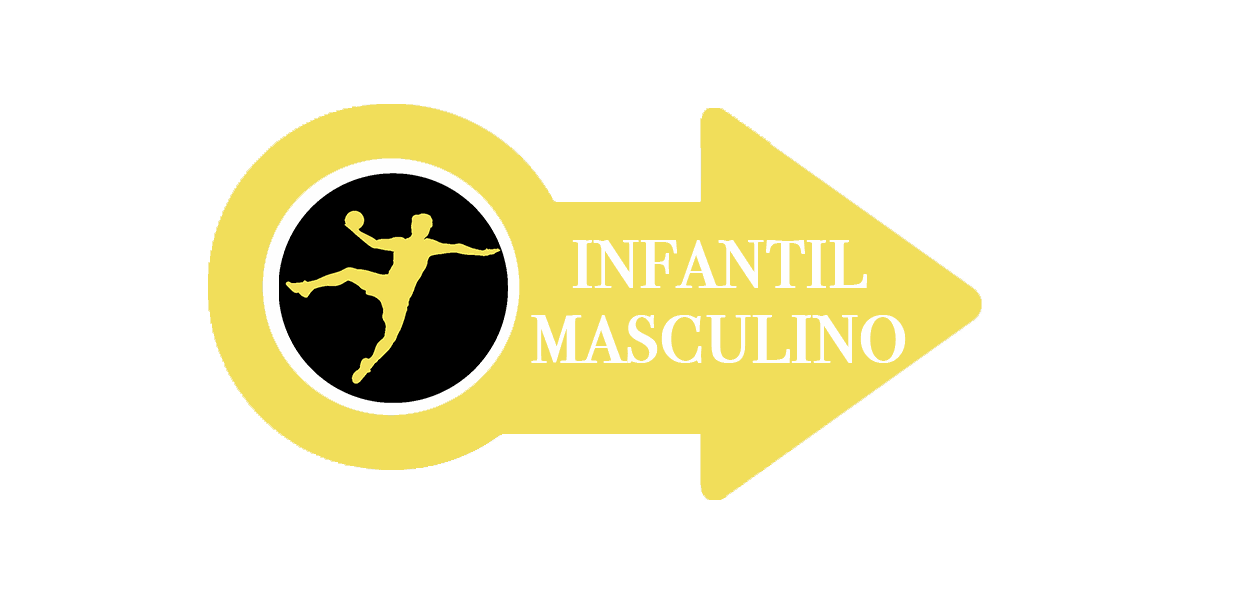 Equipo Infantil Masculino CBMP Rayito Salinero flecha dorada con la silueta de un jugador y el texto de Infantil Masculino